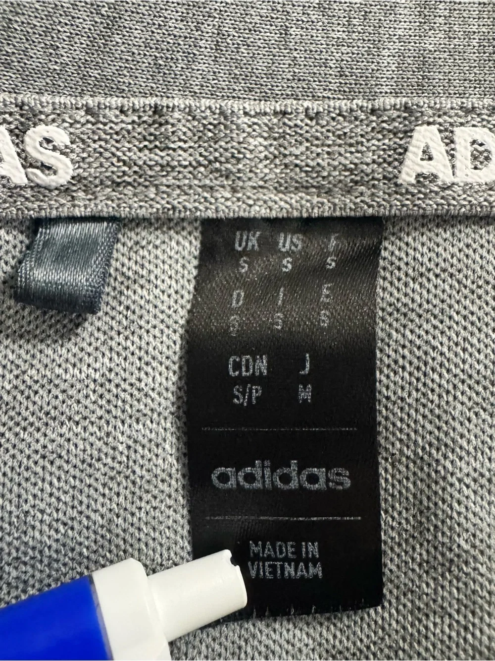 Adidas Men’s Performance Golf Polo Shirt Size S Moisture-Wicking Heather Gray